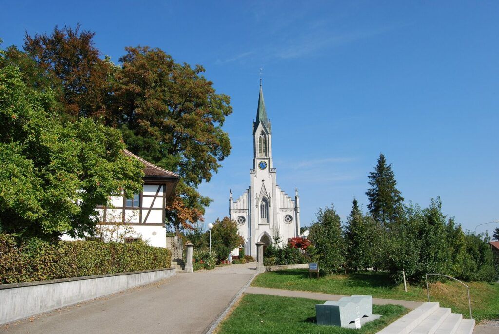 Kirche von Bünzen im Bünztal, Kanton Aargau